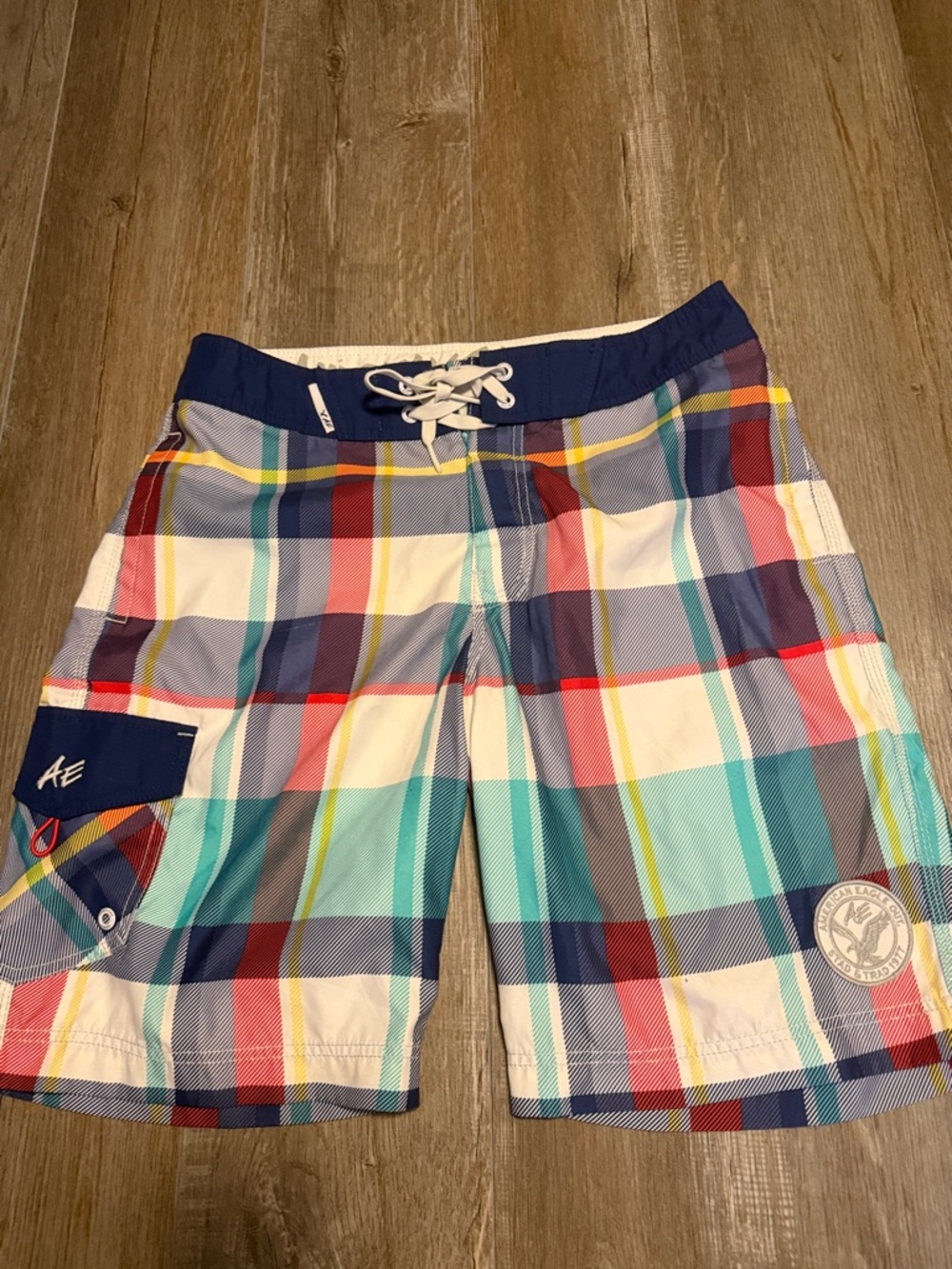 American Eagle Outfitters Plaid Men’s Swim Trunks - Multi